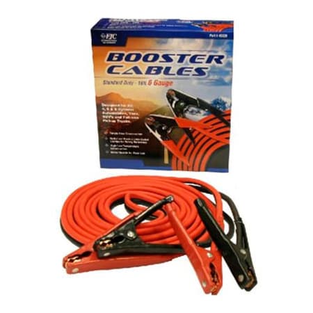 Integrated Supply Network FJC Heavy Duty Jumper/Booster Cables, 16 Foot, 6 Gauge 45229